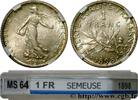 FRANCE 1 franc Semeuse III REPUBLIC Paris 1898 (23mm, 4,98g, 6h) -
