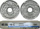 FRANCE 10 centimes Lindauer en zinc, Cmes souligné et mil FRENCH STATE 1941 (21mm, 2,45g, 6h) -