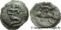 FRANCE Bronze au personnage agenouillé et au sanglier GALLIA BELGICA - BELLOVACI (Area of Beauvais) Beauvais (60) c. Ier siècle avant J.-C. (21mm, 2,81g, 9h) -
