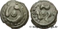FRANCE Potin aux trois poissons GALLIA BELGICA - LINGONES (Area of Langres) c.80-50 AC. (18mm, 4,70g, h) -