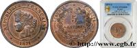 FRANCE 5 centimes Cérès III REPUBLIC Paris 1871 (25mm, 5,00g, 6h) -