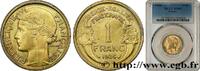 FRANCE 1 franc Morlon III REPUBLIC Paris 1936 (23mm, 4g, 6h) -