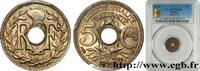 FRANCE 5 centimes Lindauer, petit module III REPUBLIC Paris 1924 (17mm, 2g, 6h) -