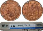FRANCE Deux centimes Napoléon III, tête nue SECOND EMPIRE Marseille 1857 (20mm, 2g, 6h) -