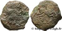 FRANCE Bronze SVTICOS, classe V à la petite tête de face VELIOCASSES (Area of Norman Vexin) c. 50-40 AC. (16mm, 1,92g, 3h) -