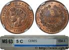FRANCE 5 centimes Cérès III REPUBLIC Paris 1894 (25mm, 5g, 6h) -
