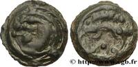FRANCE Potin au sanglier enseigne, tête chevelue GALLIA - AULERCI EBUROVICES (Area of Évreux) Évreux (27) c. 60-50 AC. (16,5mm, 3,07g, 3h) -