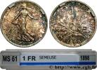 FRANCE 1 franc Semeuse III REPUBLIC Paris 1898 (23mm, 5g, 6h) -