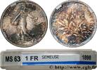 FRANCE 1 franc Semeuse III REPUBLIC Paris 1898 (23mm, 5g, 6h) -