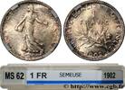 FRANCE 1 franc Semeuse III REPUBLIC Paris 1902 (23mm, 5g, 6h) -