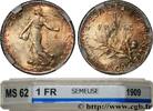 FRANCE 1 franc Semeuse III REPUBLIC Paris 1909 (23mm, 5g, 6h) -