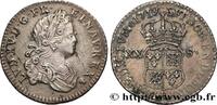 FRANCE XX sols de Navarre LOUIS XV THE BELOVED Lyon 1719 (23,5mm, 4,04g, 6h) -