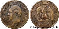 FRANCE Deux centimes Napoléon III, tête nue, petit D et p SECOND EMPIRE Lyon 1857 (20mm, 2,02g, 6h) -