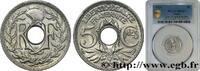 FRANCE 5 centimes Lindauer, grand module III REPUBLIC 1920 (19,08mm, 3g, 6h) -