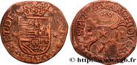 SPANISH NETHERLANDS - BRABANT - DUCHY OF BRABANT - Liard SPANISH NETHERLANDS - BRABANT - DUCHY OF BRABANT - ALBERT AND ISABELLA Maastricht 1611 (25,5mm, 3,50g, 6h) -