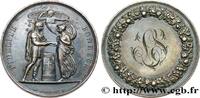 FRANCE Médaille de mariage, Fidélité et Bonheur AMOUR ET MARIAGE 1827 (32,5mm, 14,95g, 12h) -