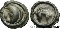 FRANCE Potin à la tête et au sanglier réaliste GALLIA - AULERCI EBUROVICES (Area of Évreux) Évreux (27) c.60-50 AC. (16mm, 2,38g, 3h) -