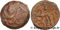 FRANCE Bronze au cheval AMBIANI (Area of Amiens) Amiens (80) c. 60-40 AC. (16mm, 2,56g, 11h) -