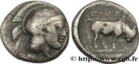 Hellenistic 1 (323 BC to 188 BC) Triobole LUCANIA - THOURIOI Thurium, Lucanie c. 350-300 AC. (11mm, 1,05g, 11h) -