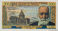 FRANCE 500 Francs VICTOR HUGO FRANCE 500 Francs VICTOR HUGO 1958 XF -
