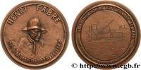 FRANCE Médaille, Henri Fabre, n°8 SCIENCES & SCIENTIFIQUES Monnaie de Paris 1982 (75,5mm, 194,79g, 12h) -