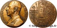 FRANCE Médaille, Général Pierre Koenig et la défense de B SECONDE GUERRE WWII Monnaie de Paris 1945 (67,5mm, 201,53g, 12h) -
