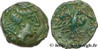 FRANCE Bronze “à l’aigle et au serpent” GALLIA - CARNUTES (Beauce area) Chartres (28) c. avant 52 AC. (14,5mm, 3,26g, 2h) -