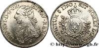 FRANCE Écu aux branches d'olivier LOUIS XVI Paris 1790 (41,5mm, 29,22g, 6h) -