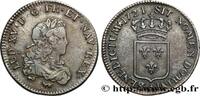FRANCE Tiers d'écu de France LOUIS XV THE BELOVED Paris 1721 (27,5mm, 7,97g, 6h) -