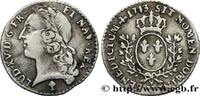FRANCE Vingtième d'écu aux branches d’olivier, tête ceint LOUIS XV THE BELOVED Troyes 1743 (17,5mm, 1,51g, 6h) -