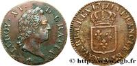 FRANCE Sol dit à la vieille tête LOUIS XV THE BELOVED Lyon 1771 (29mm, 12,56g, 6h) -