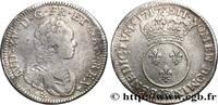 FRANCE Quart d'écu dit vertugadin LOUIS XV THE BELOVED Tours 1717 (30mm, 7,36g, 6h) -