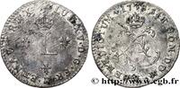 FRANCE Double sol de billon LOUIS XV THE BELOVED Troyes 1738 (22,5mm, 2,36g, 6h) -