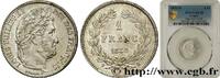 FRANCE 1 franc Louis-Philippe, couronne de chêne LOUIS-PHILIPPE I La Rochelle 1832 (23mm, 5g, 6h) -