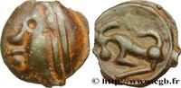 FRANCE Potin à la grosse tête, au bandeau lisse GALLIA BELGICA - SEQUANI (Area of Besançon) Ier siècle avant J.-C. (19,5mm, 4,49g, 3h) -