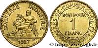FRANCE 1 franc Chambres de Commerce III REPUBLIC Paris 1927 (23mm, 4,00g, 6h) -