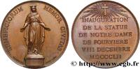 FRANCE Médaille pour l’inauguration de Notre-Dame de Four MONUMENTS 69 - Lyon 1852 (41,5mm, 37,39g, 12h) -