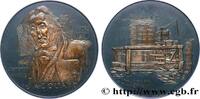 FRANCE Médaille, Joseph Marie Jacquard SCIENCES & SCIENTIFIQUES Monnaie de Paris 1970 (72mm, 162,4g, 12h) -