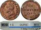 FRANCE Un centime Dupré, grand 7 DIRECTOIRE Paris 1799 (18mm, 2,04g, 7h) -