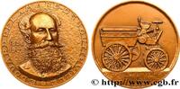 FRANCE Médaille, Édouard Delamare-Deboutteville AUTOMOBILES ET VOITURES - PILOTES ET INVENTIONS Monnaie de Paris 1984 (67,5mm, 193,11g, 12h) -
