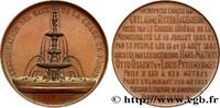 FRANCE Médaille, Inauguration des eaux de la Chaux-de-Fon MONUMENTS 1887 (46mm, 51,27g, 12h) -