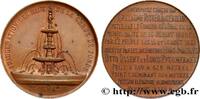 FRANCE Médaille, Inauguration des eaux de la Chaux-de-Fon MONUMENTS 1887 (46mm, 51,10g, 12h) -