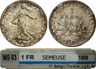 FRANCE 1 franc Semeuse III REPUBLIC Paris 1909 (23mm, 5g, 6h) -