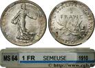 FRANCE 1 franc Semeuse III REPUBLIC Paris 1909 (23mm, 5g, 6h) -