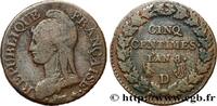 FRANCE Cinq centimes Dupré, grand module CONSULATE Lyon 1800 (28mm, 9,32g, 6h) -