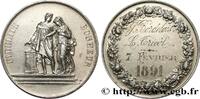 FRANCE Médaille de mariage, Fidélité et Bonheur AMOUR ET MARIAGE 1891 (39mm, 25,10g, 12h) -