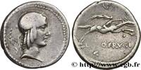 THE REPUBLIC (280 BC to 27 BC) Denier CALPURNIUS Rome 90 AC. (18,5mm, 3,86g, 5h) -