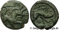 FRANCE Bronze au cheval et au sanglier, “type des dépôts AMBIANI (Area of Amiens) Amiens (80) c. 60-40 AC. (14mm, 2,48g, 3h) -