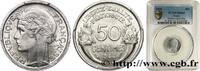 FRANCE 50 centimes Morlon, légère PROVISIONAL GOVERNEMENT OF THE FRENCH REPUBLIC 1944 (18mm, 0,70g, 6h) -