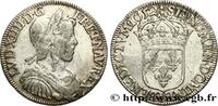 FRANCE Demi-écu, portrait à la mèche longue LOUIS XIV THE SUN KING Bordeaux 1652 (32mm, 13,42g, 6h) -